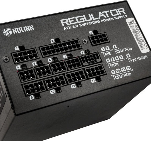 ספק כוח Kolink PSU Regulator 1000W (ATX 3.0) 80 PLUS Gold KL-R1000FG