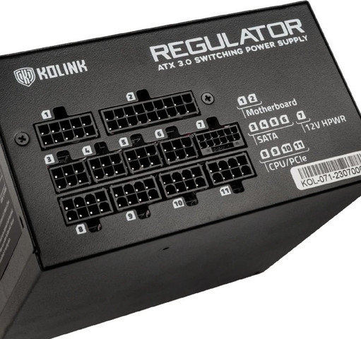 ספק כוח Kolink PSU Regulator 850W (ATX 3.0) 80 PLUS Gold KL-R850FG