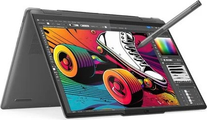 מחשב נייד עם מסך מגע Lenovo Yoga 7-14IML9 83DJ0065IV - צבע Storm Grey - עט Lenovo® Digital Pen כלול באריזה