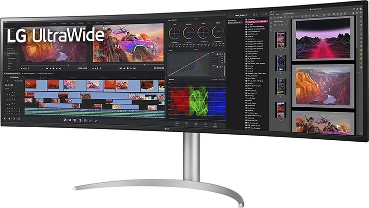 מסך מחשב LG 49" DQHD 144Hz 5ms USB-C IPS Curved Monitor 49BQ95C-W