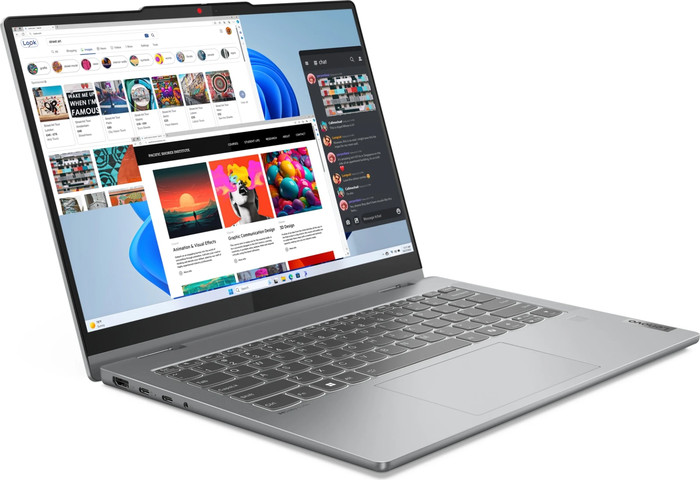 מחשב נייד עם מסך מגע Lenovo IdeaPad 5 2-in-1 14IRU9 83DT0062IV צבע Luna Grey