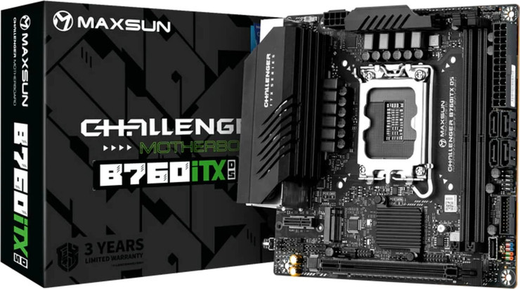 לוח אם MAXSUN Challenger B760ITX D5 WIFI