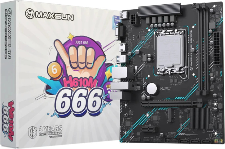 לוח אם MAXSUN H610M 666 WiFi 6