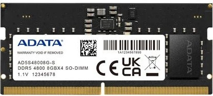 זיכרון למחשב נייד ADATA DDR5 SO-DIMM 32GB 5600MHz AD5S560032G-S