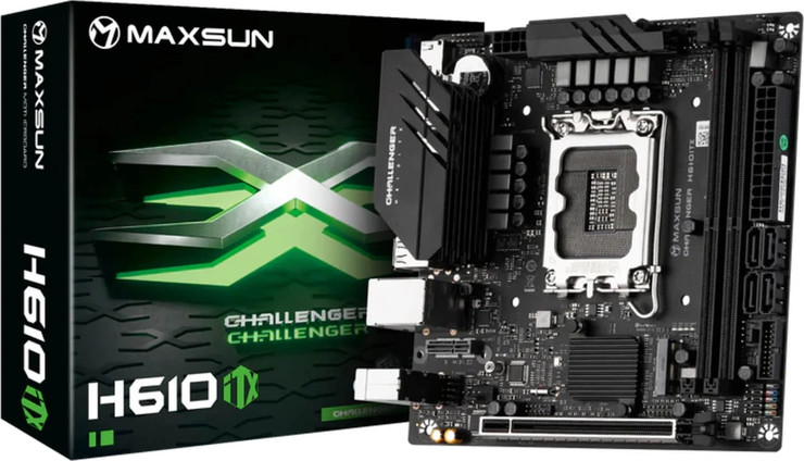 לוח אם MAXSUN Challenger H610ITX 2.5G