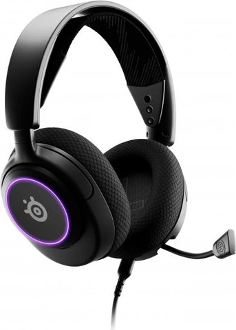 אוזניות קשת חוטיות לגיימינג SteelSeries Arctis Nova 3 בצבע שחור