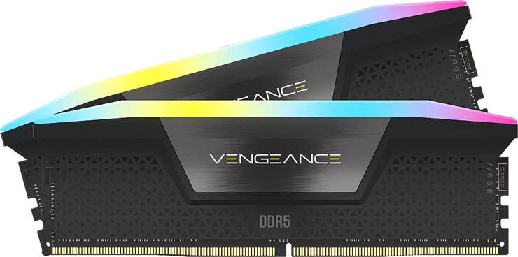 זיכרון Corsair Vengeance RGB 32G (2x16G) DDR5 6000 CL30 Kit Bulk CMH32GX5M2B6000Z30K-B