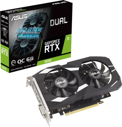כרטיס מסך ASUS Dual GeForce RTX™ 3050 OC Edition 6GB GDDR6