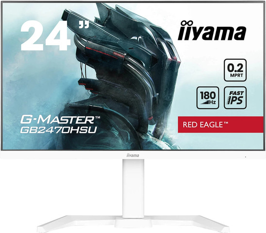 מסך מחשב לגיימינג IIYAMA 23.8" G-Master IPS FHD 180Hz 0.2ms White GB2470HSU-W6