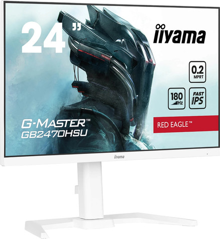 מסך מחשב לגיימינג IIYAMA 23.8" G-Master IPS FHD 180Hz 0.2ms White GB2470HSU-W6