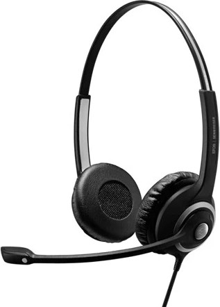 אוזניות חוטיות SENNHEISER Impact SC 260 USB MS II בצבע שחור