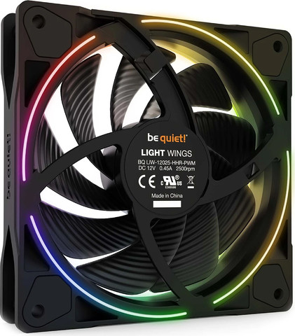 מאוורר למארז be quiet! Light Wings LX BL120 120mm PWM
