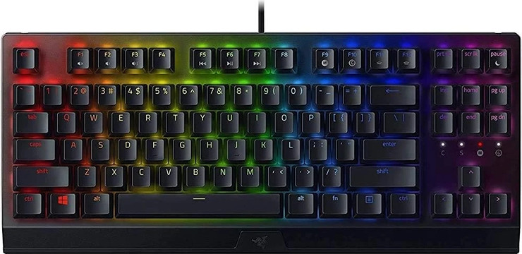 מקלדת מכנית לגיימינג Razer BlackWidow V3 Tenkeyless בצבע שחור