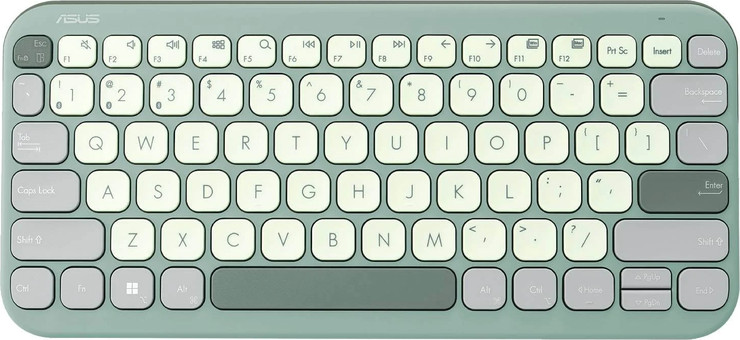 מקלדת אלחוטית Asus Marshmallow KW100 Green Tea Latte