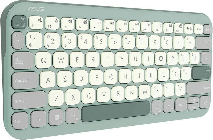 מקלדת אלחוטית Asus Marshmallow KW100 Green Tea Latte