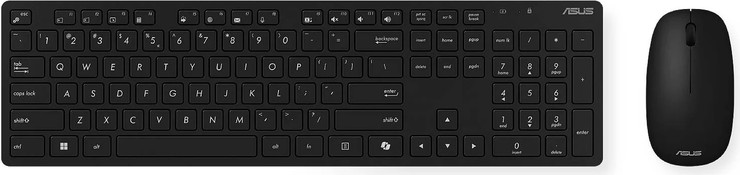 סט מקלדת ועכבר אלחוטי Asus W5000 Black