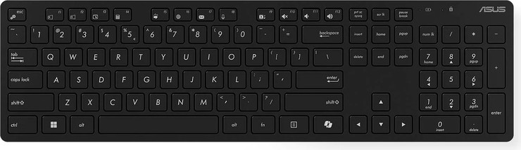 סט מקלדת ועכבר אלחוטי Asus W5000 Black