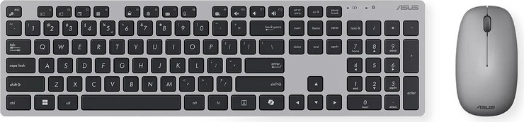 סט מקלדת ועכבר אלחוטי Asus W5000 Grey