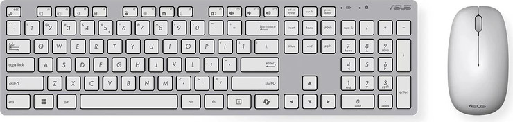 סט מקלדת ועכבר אלחוטי Asus W5000 White