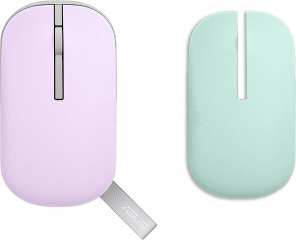 עכבר אלחוטי Asus Marshmallow MD100 סגול/ירוק