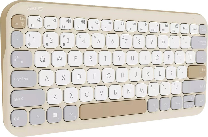 מקלדת אלחוטית Asus Marshmallow KW100 Oat Milk