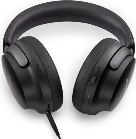 אוזניות קשת אלחוטיות Bose QuietComfort Ultra בצבע שחור