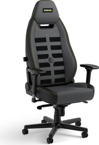 כיסא מנהלים Noblechairs LEGEND Shure Edition בצבע שחור/אפור