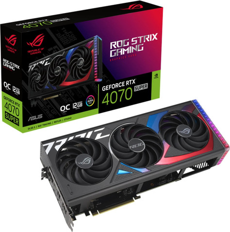 כרטיס מסך ASUS ROG Strix GeForce RTX™ 4070 SUPER 12GB GDDR6X OC Edition
