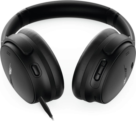 אוזניות אלחוטיות Bose QuietComfort עם ביטול רעשים אקטיבי בצבע שחור