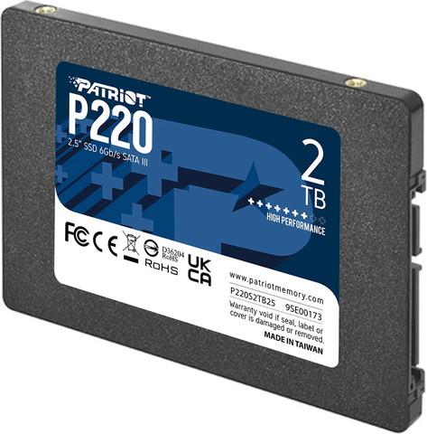 כונן SSD 2TB Patriot P220 2.5" SATA III