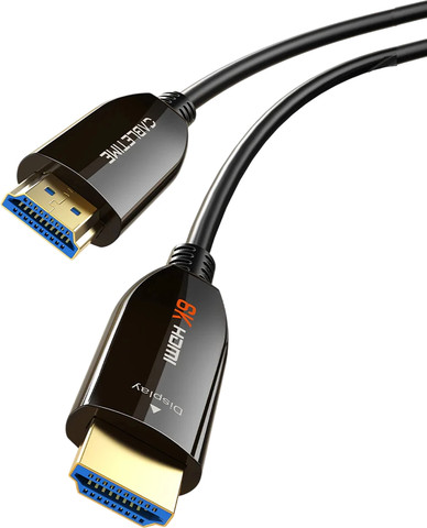 כבל CABLETIME HDMI 2.1 8K60Hz AOC Active Optical 10m