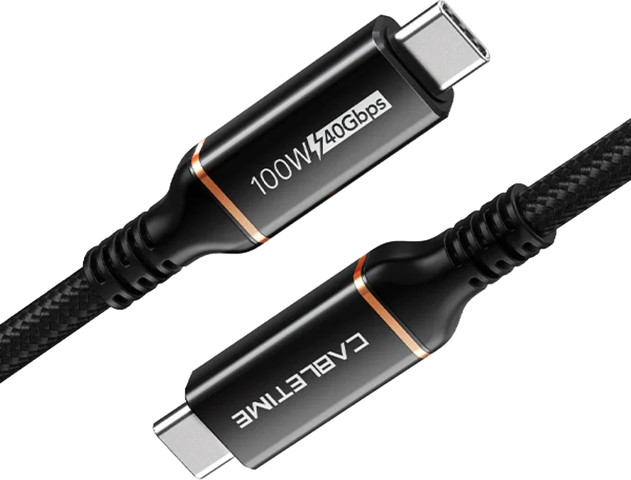 כבל CABLETIME USB-C 4.0 8K/60Hz 40Gbps 100W 1m Cable