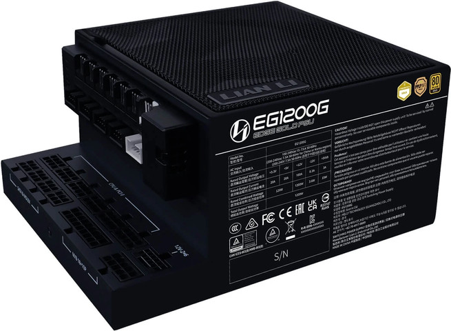 ספק כוח Lian-Li EDGE 1200W Gold Black EG1200G-B