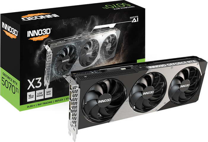 כרטיס מסך Inno3D GeForce RTX 5070 Ti X3 N507T3-16D7-176068N