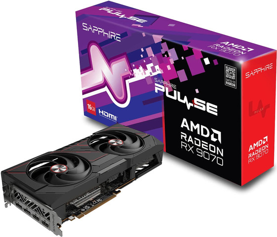 כרטיס מסך Sapphire PULSE RX 9070 GAMING 16GB 11349-03-20G