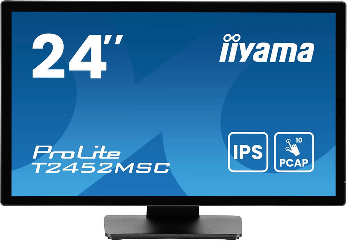 מסך מגע IIYAMA ProLite T2452MSC-B1AG 24" FHD IPS PCAP 10 נקודות מגע