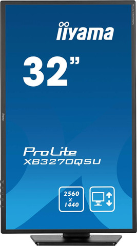 מסך מחשב IIYAMA ProLite XB3270QSU-B1 31.5" QHD IPS 100Hz 3ms צבע שחור
