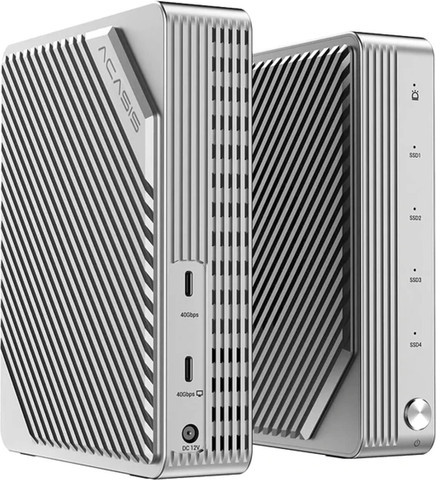 כונן SSD ACASIS 4-Bay RAID M.2 NVMe עם Thunderbolt 3 במהירות 40Gbps EC-3901