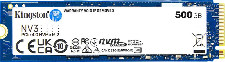 כונן SSD פנימי Kingston NV3 בנפח 500GB – מהירות וביצועים בממשק PCIe 4.0