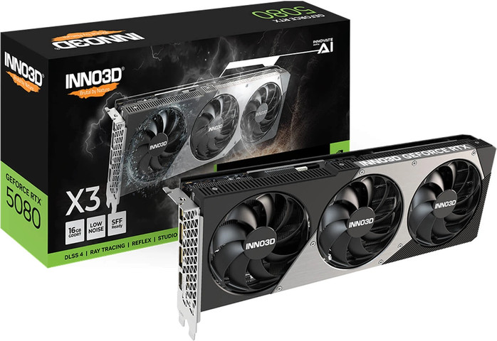 כרטיס מסך Inno3D GeForce RTX 5080 X3 16GB N50803-16D7-176068N