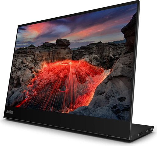 מסך מגע נייד ואיכותי לעבודה בדרכים –63FDUAT6WL  Lenovo ThinkVision M14t Gen 2