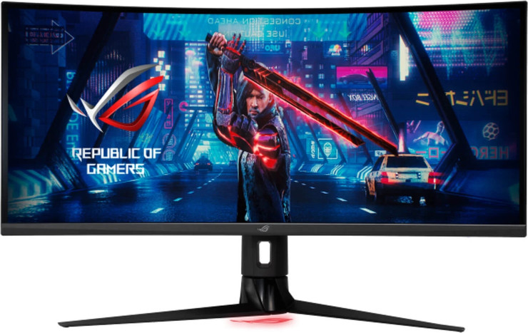 מסך מחשב קעור לגיימינג Asus ROG Strix XG349C 34" בצבע שחור