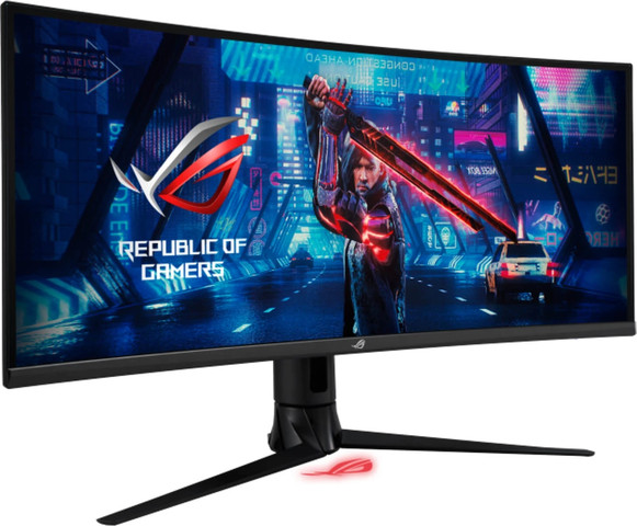מסך מחשב קעור לגיימינג Asus ROG Strix XG349C 34" בצבע שחור