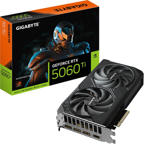 כרטיס מסך Gigabyte GeForce RTX 5060 Ti WINDFORCE 8G GV-N506TWF2-8GD