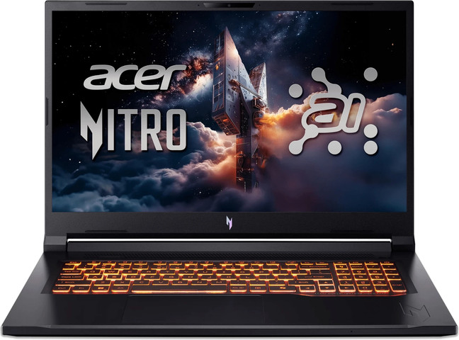 מחשב נייד Acer Nitro V17 AI Ryzen 5 340 בצבע שחור NH.QWKEC.001
