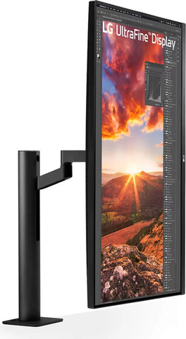 מסך מחשב LG 31.5" UltraFine Ergo 32UN880K-B בצבע שחור