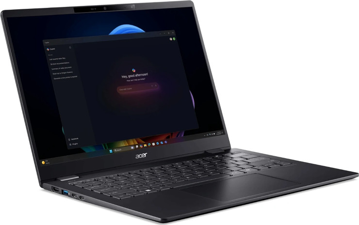 מחשב נייד Acer TravelMate P6 14 AI U7-258V בצבע שחור NX.BJMEC.005