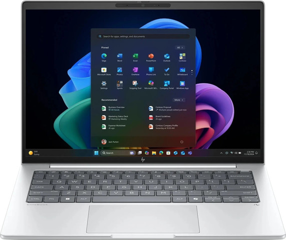 מחשב נייד HP EliteBook 8 G1i 14 U7-258V בצבע כסף קרח AD3N9ET
