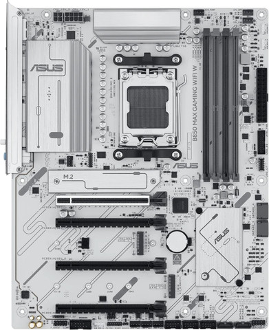 לוח אם ASUS B850 MAX GAMING WIFI צבע לבן