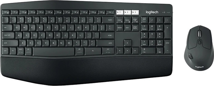 סט מקלדת ועכבר אלחוטי Logitech MK850 Performance בצבע אפור